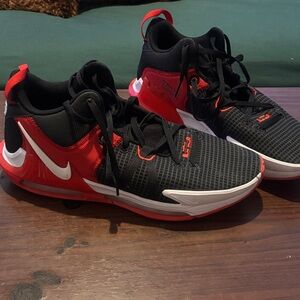 Nike Kids Black and Red Sneakers
